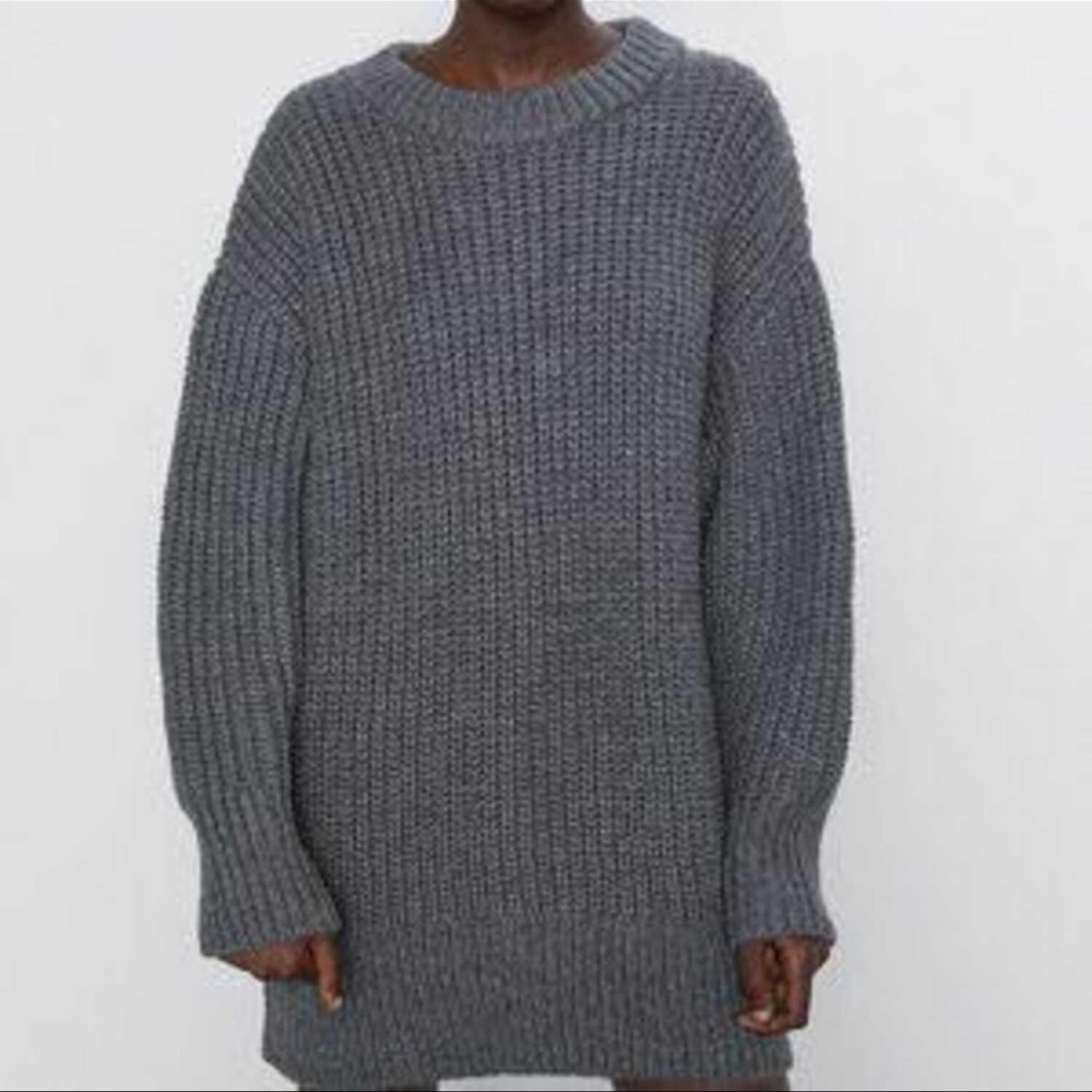 ZARA purl knit oversize fit sweater (M) - Picture 1 of 6
